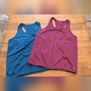 Tek Gear DryTek Blouson Athletic Tank in Blue and Purple